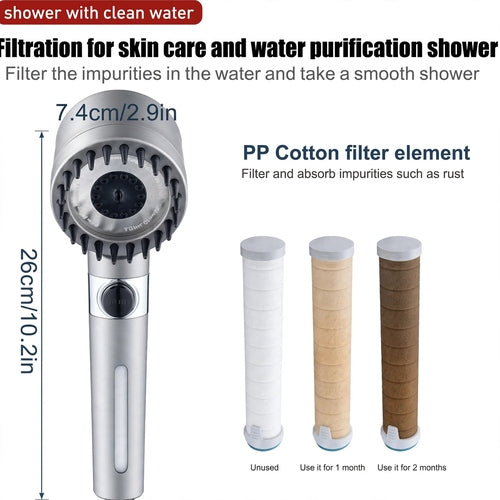 3 Modes Shower Head