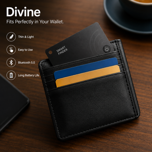 Bluetooth Smart Finder Card for Wallet, Keys & Luggage