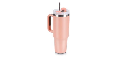 40oz Tumbler with Handle Insulated Stainless Steel