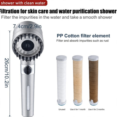 3 Modes Shower Head
