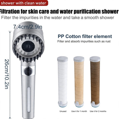 3 Modes Shower Head
